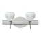 Besa Lighting Tay Tay Vanity, Carrera, Satin Nickel Finish, 2x40W Halogen 2SW-560519-SN - alternate 1